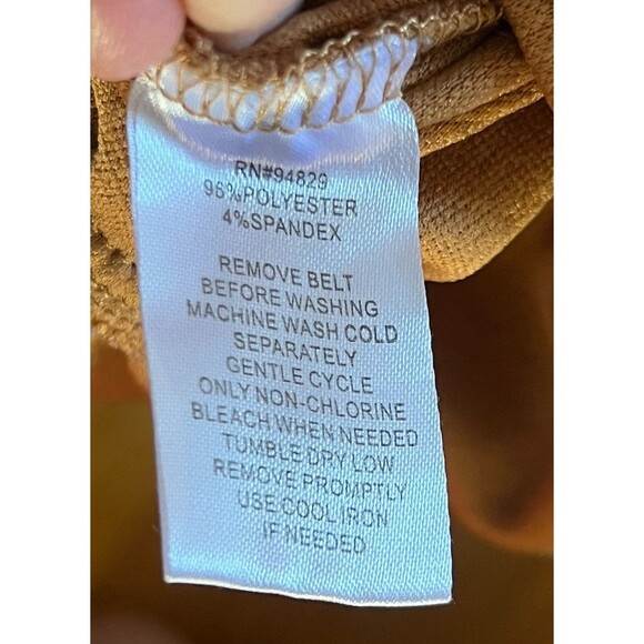 Derek Heart Womens Size Small Sleeveless Square Neck Jumpsuit Burnt Orange - Picture 7 of 7